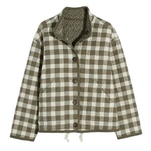 Madewell Reversible Quilted Jacket in Campden Daisies